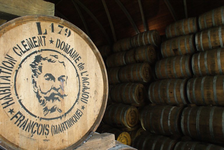Clément rum barrels