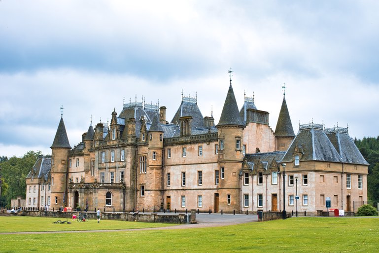 The 14th century styled French chateau which houses the museum