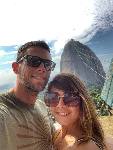 Brady and Bianca at Pao de Acucar