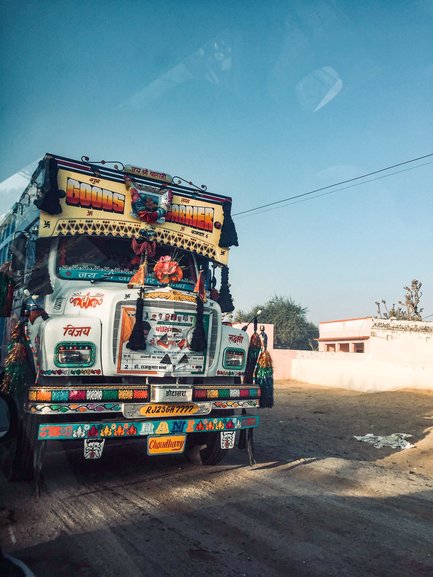 Colorful trucks 