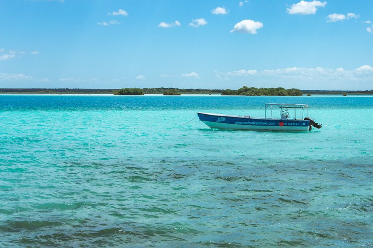 Blue lakes of Bacalar