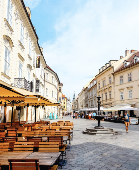 One of the streets of the Old Town