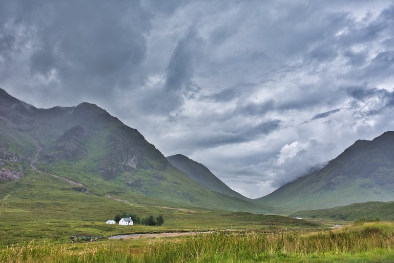 The Hut is a short distance from the road, and you've probably seen photos of it closer