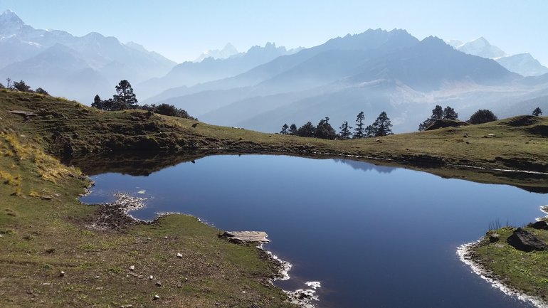 View of Himalaya from Tali Lake