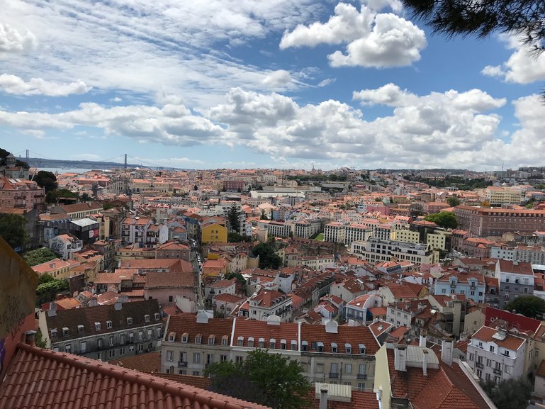 Beautiful view of Lisbon