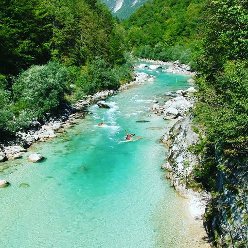 Whitewater rafting in the Soca Valley