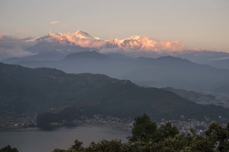 Pokhara from Peace Stupa