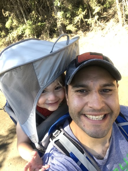 Taking out the Osprey baby carrier backpack