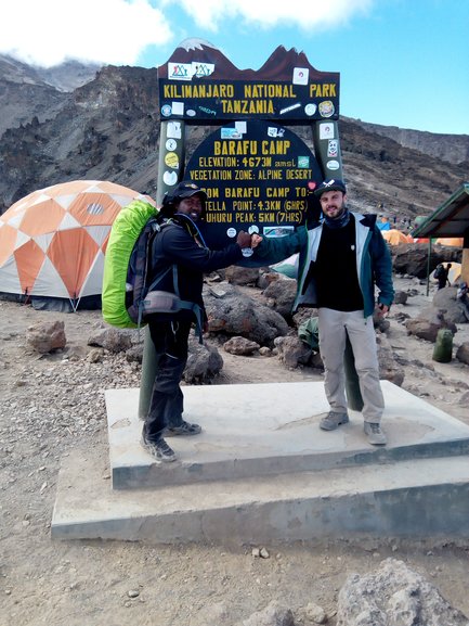 The Barafu Camp next to the Summit Point