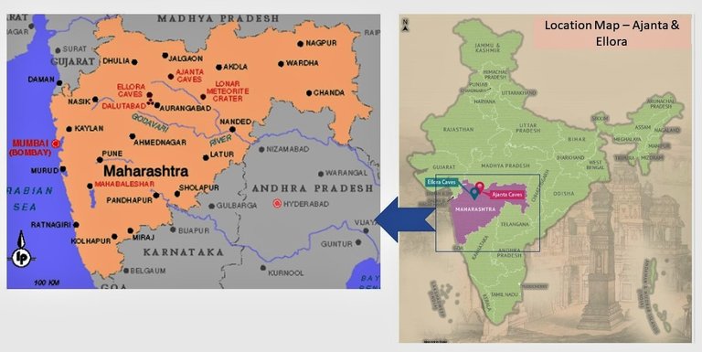 Location Map of Ajanta 