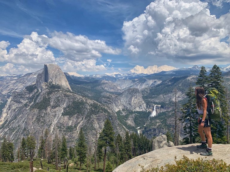 View from Glacier Point - the start of your hike!