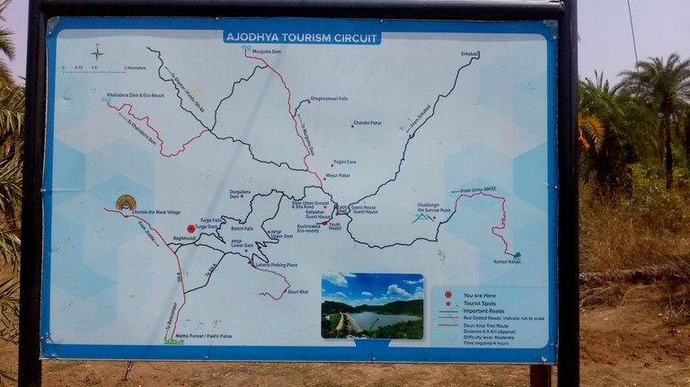 A map of Ajodhya hills