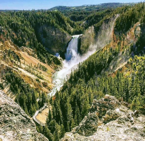 The Upper Falls of Yellowstone 