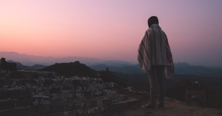 Steven on the great wall of China